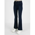 thumbnail image 3 of Flared Denim Trousers Navy Blue, 3 of 5
