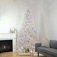 thumbnail image 3 of Northlight Clear Prelit Dual Function LED Incandescent White Hinged Spruce Artificial Christmas Tree, 6.5', 3 of 9