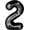 Black, variant on PTSPLLMY 40 Inch White Number Balloons with Pink Bow Coquette Birthday Decorations Giant Number 2 Foil Balloon For Girl’s Pink Bow Birthday Party, Anniversary, Wedding, Proposal, Graduation Decor