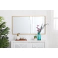 thumbnail image 2 of Metal frame rectangle mirror 20 inch in Sliver, 2 of 7