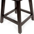 thumbnail image 6 of Bowery Hill 24.75"Contemporary Faux Leather Counter Stool in Black (Set of 2), 6 of 8