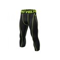 thumbnail image 3 of MarinaVida Men Compression Shorts 3/4 Cropped Pants Gym Clothes Base Layers Running Tights Leggings, 3 of 6
