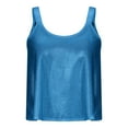 thumbnail image 4 of Pimelu Tank Top for Women Going out Tops for Women Trendy Party Club Sparkly Sequin Strap Shirts Summer Ladies Loose Crewneck Sleeveless Cami Blouses Summer Tops for Women 2024 Trendy, 4 of 6