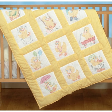 - Jack Dempsey Baby Ducks Nursery Quilt Blocks, 12Pk, 9