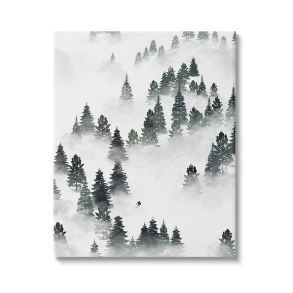 Stupell Industries Skiing Winter Snow Slopes Graphic Art Gallery Wrapped Canvas Print Wall Art, Design by Ziwei Li