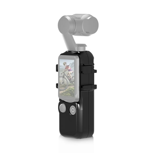 PULUZ PU933B Panoramic Camera Video Cage Vlog Cage with Dual Cold Shoe Mounts Metal Protective Frame Camera Cage Vlog Accessories Replacement for DJI OSMO Pocket 3