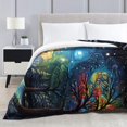 thumbnail image 2 of Couverture, Beau Paysage la Nuit, Super Douce et Moelleuse, pour, 2 of 8