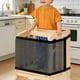 thumbnail image 5 of Red de seguridad para sillas de niños,Red de seguridad para torres de niños pequeños,poliéster negro,Red de seguridad para ayudantes de cocina,Taburete de paso con barrera de malla,malla, 5 of 8
