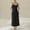 Black, variant on Women Maternity Slip Dress Solid Color Long Cami Slips Casual Lounge Built-in Bra Pregnancy Dress for Breastfeeding Black S