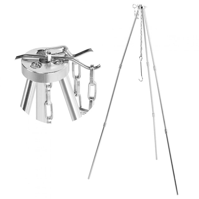Accesorio para utensilios de cocina, trípode portátil para cocinar al aire libre, parrilla colgante, trípode para acampar, fiel a su promesa