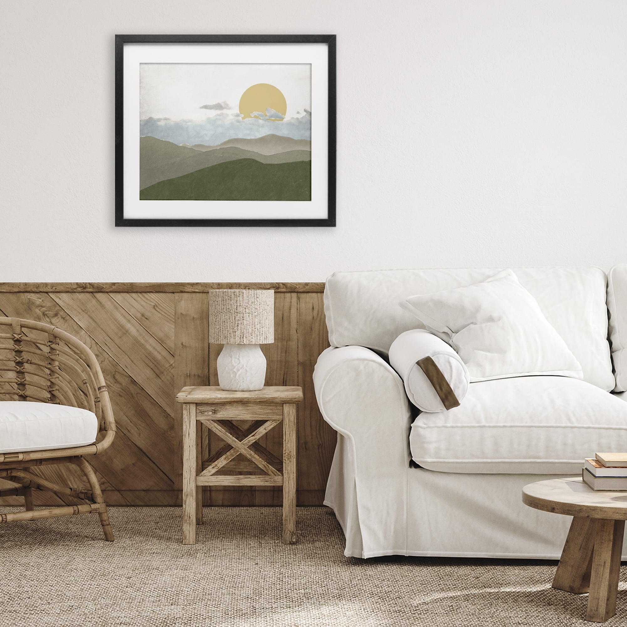 Stupell Industries Earthen Dreams Sunrise Black Framed Print Under Glass, design by Elizabeth Medley