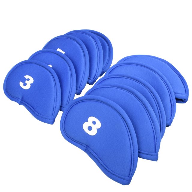 Soidarity 10 piezas de cubierta de palo de golf de tela de hierro Putter Headcovers Protector portátil deportes al aire libre conductores Type3 NO3