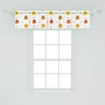 thumbnail image 2 of Ambesonne Ghost Window Valance, Smiling Ghost Characters in Earthy Tones Among Little Black Stars Childish Design, Curtain Valance for Kitchen Bedroom Decor with Rod Pocket, 54" X 12", Multicolor, 2 of 3