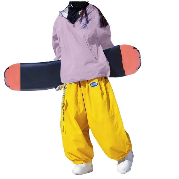 Ski Suit Women Women's Waterproof Ski Suit with Hood Windproof and Bunny Eared, Winter Set Ski Sets for Women