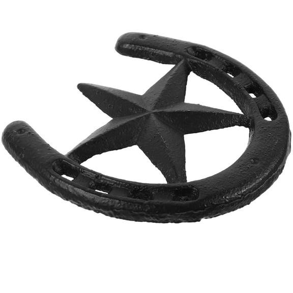 LEDMOMO Metal Horseshoe Decor Iron Wall Hanging Elegant Indoor Outdoor 1Set