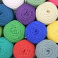 thumbnail image 5 of 1 Pack 200G /196ft Tshirt Yarn for Crochet, T Shirt Soft Elastic Fabric Chunky Thick T-Shirt Crochet Yarn for Crocheting Knitting Beginner Hand Knitting Bag/DIY Craft/Home Decor, 5 of 6