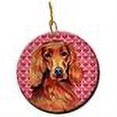 thumbnail image 2 of Irish Setter Valentine's Love and Hearts Ceramic Ornament, 2 of 2