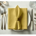 thumbnail image 1 of Vargottam Designer Cotton Twill Napkins - Set of 12, 20-Inch, Yellow Solid Color, Durable & Absorbent Cloth Napkins for Dining, Parties, and Home Decor - Machine Washable, 1 of 7