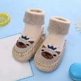 thumbnail image 2 of Otqutp Children Round Toe Sneakers Autumn and Winter Cute Children Toddler Shoes Blat Bottom Non Slip Socks Shoes Warm and Comfortable Cartoon Bear Squirrel Pattern, 2 of 4