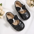 thumbnail image 5 of Rexoro Girls Mary Janes Shoes PU Bowknot Pearl Wedding Toddler Flats, 5 of 7