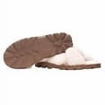 thumbnail image 2 of Dearfoams Women's Clog Slippers Indoor Outdoor Memory Foam Faux Fur Tan Size 6, 2 of 2