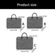 thumbnail image 3 of Waterproof Shockproof Handle Bags Tablet Sleeve Case Carrying Cover Accessories for 13/14/15inch Laptop Sleeve Case brown 15-inch, 3 of 4