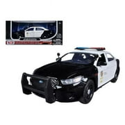 2013 Ford Police Interceptor LAPD Los Angeles Police Department Car 1/24 Diecast Car Model by Motormax