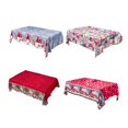 thumbnail image 2 of HUUXIW Decorative Christmas Tablecloths Cartoon Xmas Home Party Decorations Festival Table Cover, 2 of 10