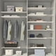 thumbnail image 4 of Estantería de almacenamiento ampliable para armarios | Estantería organizadora metálica ajustable | Divisor retráctil en capas para armarios, armarios, armarios para zapatos | Plástico blanco, 4 of 7