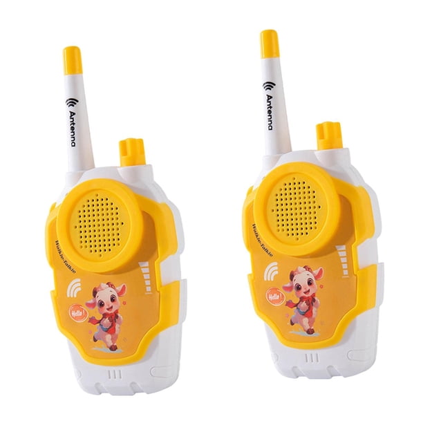 1 par de juguetes de comunicación para niños al aire libre, 300 m de largo alcance, sonido claro. Patrón de oveja