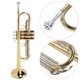 thumbnail image 3 of Instrumento De Trompeta, Trompeta De Latón Con Kit De Accesorios De Estuche Rígido Para Principiantes, Estudiantes, 3 of 7