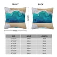 thumbnail image 2 of Honeii Beach Print Throw Pillow, Square Decorative Pillow Forms Soft Fluffy Plump Pillow Decorative Pillow Inserts,Couch Pillows-26"x26", 2 of 7