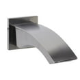 thumbnail image 4 of ALFI Brand AB3301-BN Brushed Nickel Curved Wall-Mounted Tub Filler Bathroom Spout, 4 of 6