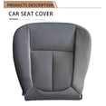 thumbnail image 5 of Acaigel For Ford F150 2011 - 2014 Driver Side Bottom Replacement Leather Seat Cover Steel Gray, 5 of 5