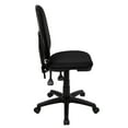 thumbnail image 5 of Flash Furniture Mid-Back Black Fabric Multifunction Swivel Ergonomic Task Office Chair with Adjustable Lumbar Support, 5 of 6