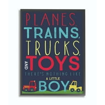 The Kids Room by Stupell Planes, Trains, Trucks and Toys Framed Wall Art by Heather Rosas