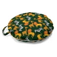 thumbnail image 1 of Animals Round Floor Cushion with Handle, Natural Theme Cartoon Lions Zebras and Giraffes in Style African Wildlife, Decorative Pillow for Living Room & Dorms, 18" Round, Multicolor, by Ambesonne, 1 of 4