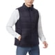 thumbnail image 2 of Camiseta sin mangas con cuello alto para hombre, informal, lisa, con cremallera, cuello alto, doble control, 28 zonas de calentamiento, carga USB, sin mangas, de poliéster., 2 of 9