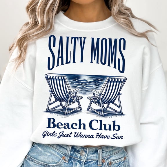 The Beach Club Sweatshirt, Trendy Summer Shirt, Retro Beach Girl Pullover, Funny Sarcastic Mom Sweatshirt, Mother’s Day Gift Shirt for Women