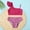 hwj# Hot Pink333, variant on Huowey Kids Girls Two Piece Swimwear Striped Print Adjustable Spaghetti Strap Cute Bow Beachwear High Waist Bikini Set Comfortable Beach Pool Swim Suit Spring Summer Swimsuit,Red,10-11 Years