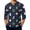 Blue 21#, variant on Mens Christmas Casual Henley Neck Tee Plaid Christmas Tree Print Shirts Relaxed Fit Breathable 3/4 Sleeve Tops for Party Gift Dark Blue S