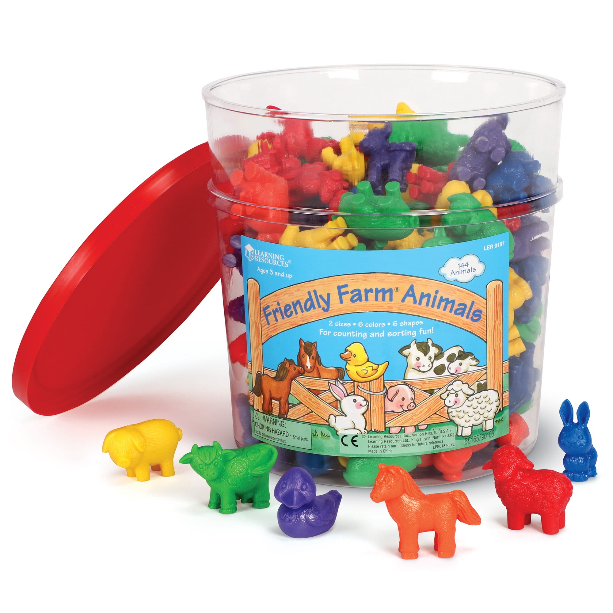 Learning Resources Friendly Farm Counters, Preschool Toys, Ages 3+