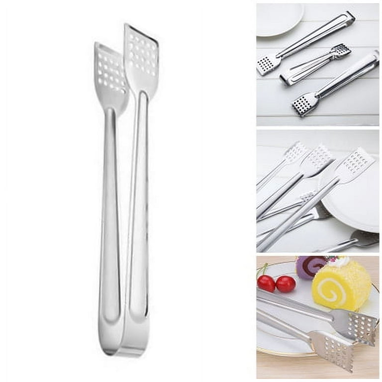 Stainless Steel Salad Tongs Serving Cooking Kitchen Utensil Tong BBQ 3  Sizesﻬ