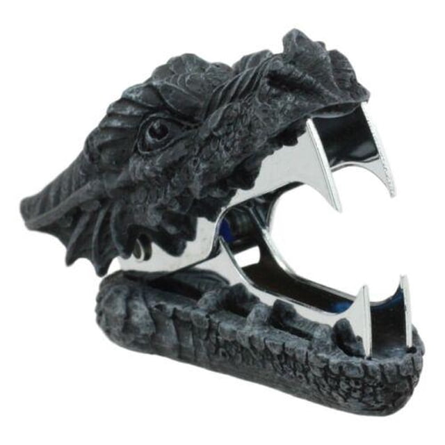 Ebros Medieval Renaissance Fantasy Decor Stationery Smaug Fire Dragon Head Staple Remover 3"Long Desktop Office Accessory Essentials Novelty Collectible Figurine for Fans of Dragons M