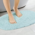 thumbnail image 2 of Unique Bargains Bath Rug Absorbent Soft Shag Bathroom Mat Rugs for Bath Room Blue 20"x32", 2 of 7