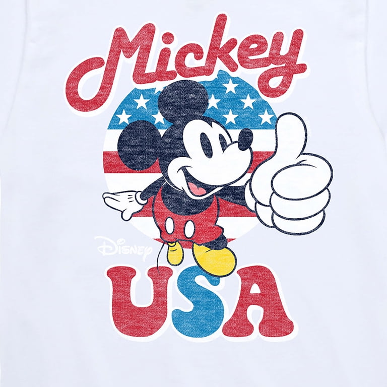 Disney - Americana - Mickey Mouse USA Flag - Toddler And Youth