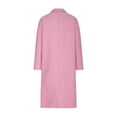 thumbnail image 5 of Viikei Coats for Women Plus Size,Women Casual Long Sleeve Loose Fashion Solid Woolen Double Breasted Coat Pink XL, 5 of 6