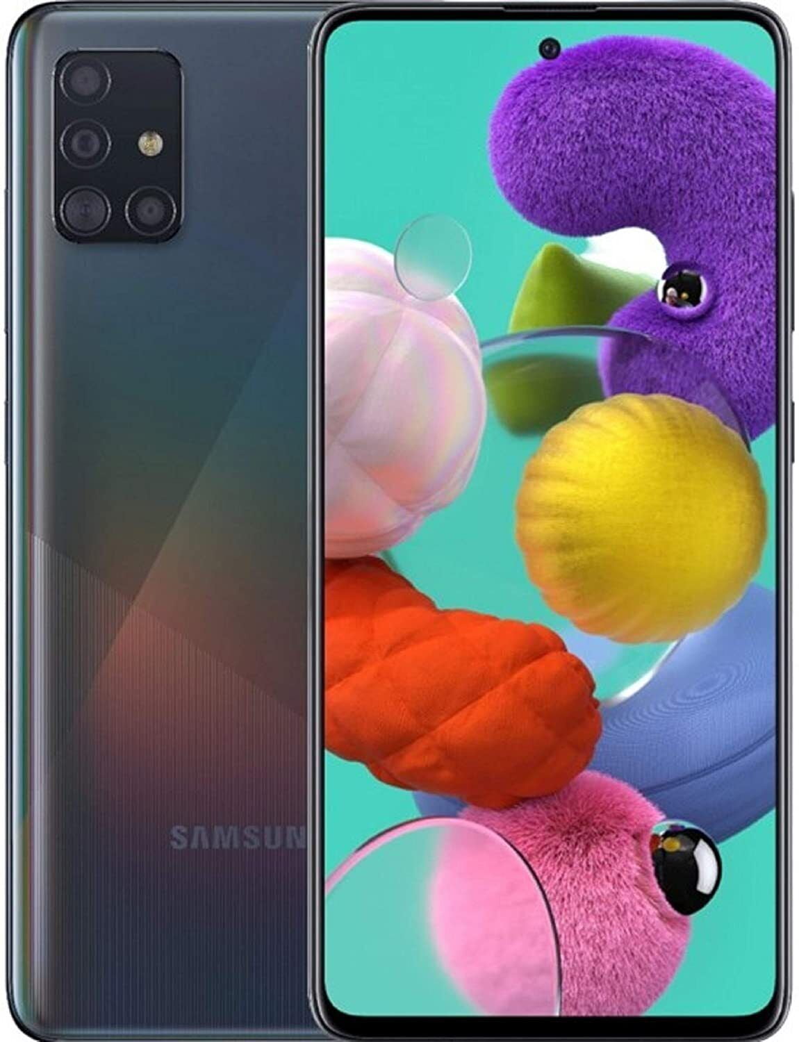 Samsung Galaxy A51 5G Android, Unlocked, Black with Quad-Cam and