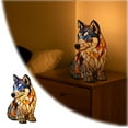 thumbnail image 2 of Siberian Husky Lamp, Dogs Stained Resin Tabletop Night Light, Dog Series Art Night Light, Dog Stained Glass Lamp, 3D Cute Pet Themed LED Table Lamps, Gift for Lovers, 2 of 12