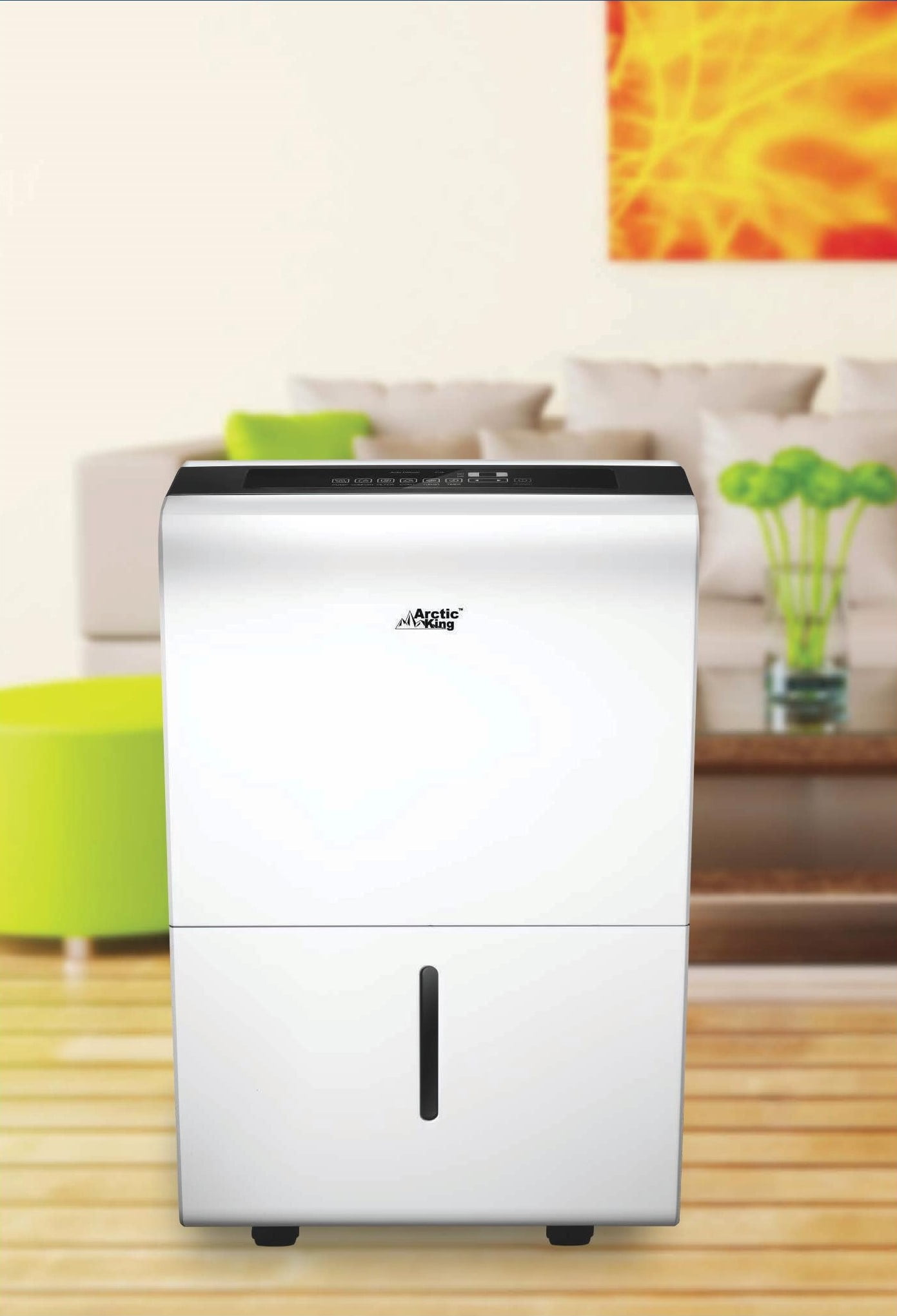 Arctic King Energy Star 70 pt 4,500 sq ft Dehumidifier in White - Auto Restart, 24 Hour Timer